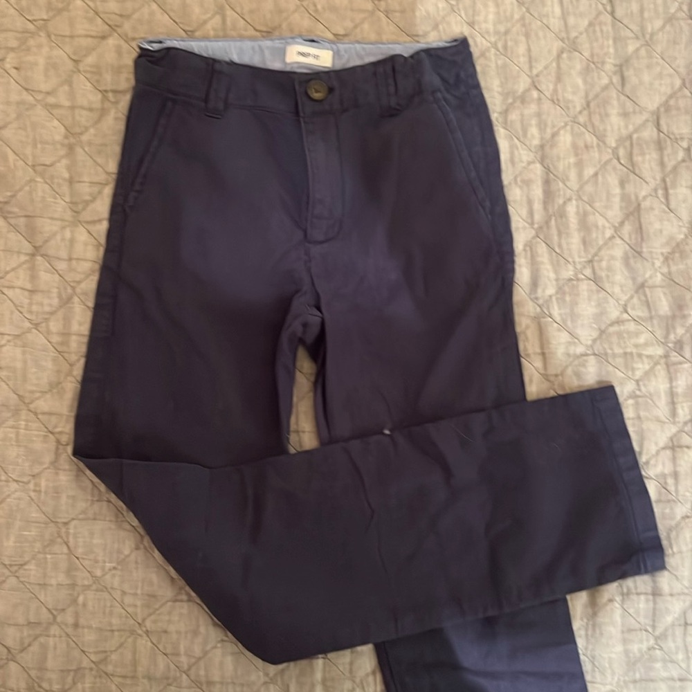 Gymboree Prep fit navy blue linen pants - Youth 10